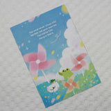 PANDA YOONG Froggy & Ducky Windmill Postcard