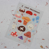 PANDA YOONG Mushroom Sticker Sheet
