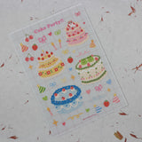 PANDA YOONG Cake Party Sticker Sheet