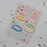 PANDA YOONG Cake Party Sticker Sheet