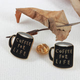 SUPA LUNA Enamel Pin Coffee for Life
