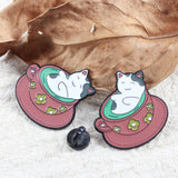 SUPA LUNA Enamel Pin Cat in Red Cup