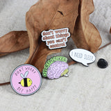 SUPA LUNA Enamel Pin Don't Worry