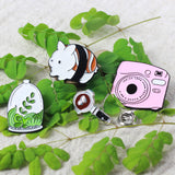 SUPA LUNA Enamel Pin Pink Instax