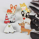 SUPA LUNA Enamel Pin Dog Peeing