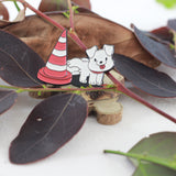 SUPA LUNA Enamel Pin Dog Peeing