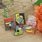 SUPA LUNA Enamel Pin Scream Van Gogh