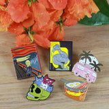 SUPA LUNA Enamel Pin Scream Van Gogh