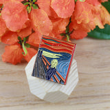 SUPA LUNA Enamel Pin Scream Van Gogh