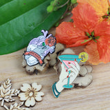 SUPA LUNA Enamel Pin Roses Heart