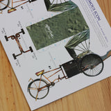 MUOC 3D Diy Trishaw Paper Craft
