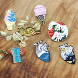 SUPA LUNA Enamel Pin Whale Heart