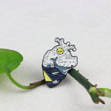 SUPA LUNA Enamel Pin Whale Heart