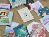 EJMEMENTO Greeting Card Diving Into Birthday Surprises