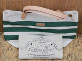 THE SUPERIOR LABOR Paint Canvas Tote Bag Border Green