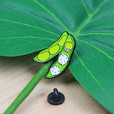 SUPA LUNA Enamel Pin Green Pea