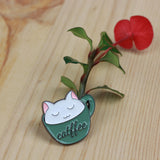 SUPA LUNA Enamel Pin Catffee Cat