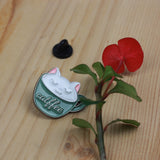 SUPA LUNA Enamel Pin Catffee Cat