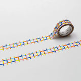 MT Washi Tape Colorful Gingham Check Random