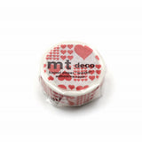 MT Washi Tape Hart Red