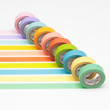 MT 10 Cols Washi Tape W15mm Set Light Colours