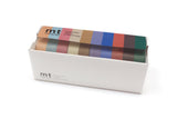 MT 10 Cols Washi Tape W15mm Set Muted Colours