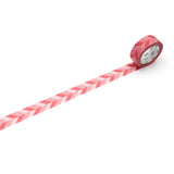 MT Deco 1P Washi Tape Multi Stripe Pink