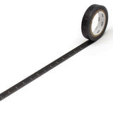 MT EX Washi Tape 10mm Black Ruler
