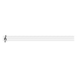 MT KakuKaku Washi Tape Musical Staff & Treble Clef