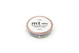 MT Slim 3mm Washi Tape Set Flower