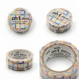 MT Washi Tape Colorful Gingham Check Random