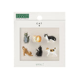 MIDORI Miniature Magnet 6pcs Cat C