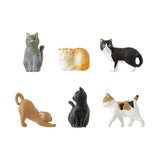 MIDORI Miniature Magnet 6pcs Cat C