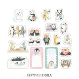 MD Yuru Log Roll Sticker Animal Emotions