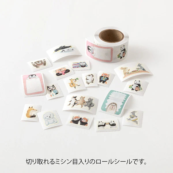 MD Yuru Log Roll Sticker Animal Emotions