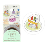 MD Yuru Log Roll Sticker Motifs