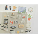 SUATELIER Daily Deco Stickers Retro Office