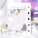 BGM Flake Sticker Star Poem Aquarius, Pisces & Aries