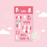 TFT Themed Sticker Sheet Strawberries