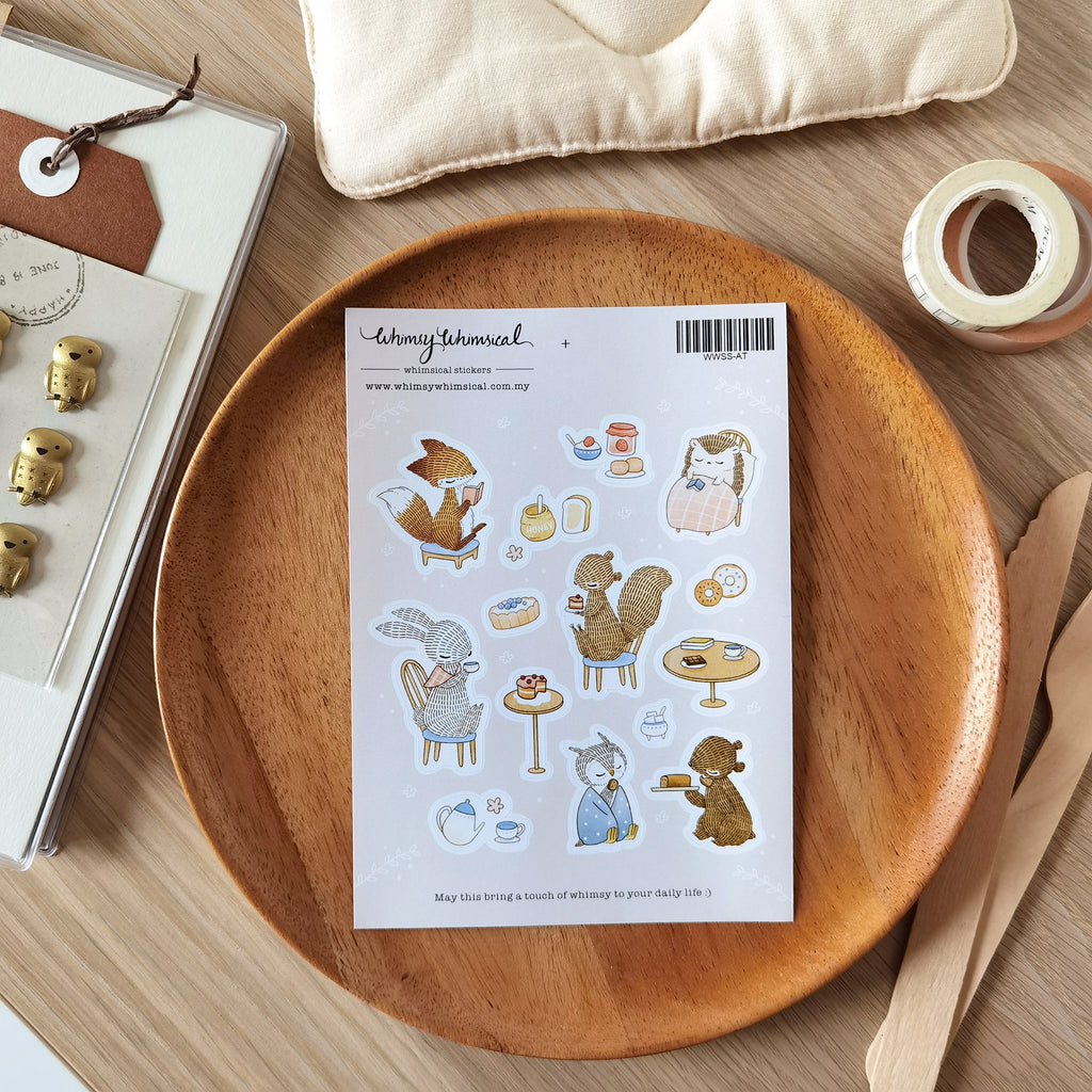 Whimsy Stickers WHIMSY WHIMSICAL Sticker Sheet Afternoon Tea – WRITER Stationery Store