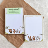 WHIMSY WHIMSICAL Memo Pad Summer Celebration Delights