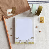 WHIMSY WHIMSICAL Memo Pad Summer Meadow Blooms