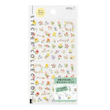 MIDORI Chat Sticker 2682 Wild Flowers