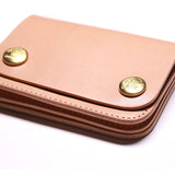 TSL Leather Small Budget Wallet Dark Brown