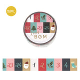 BGM Masking Tape Christmas Limited - Advent Calendar