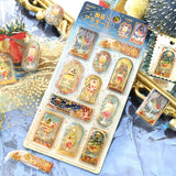 BGM Seat Seal Cafe A La Mode : Stained Glass (Christmas Limited)