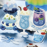BGM Clear Seal Cafe à la Mode-Embroidery Book (Blue)