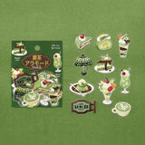 BGM Clear Seal Cafe à la Mode-Embroidery Book (Green)