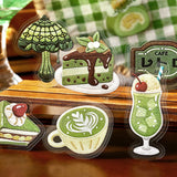BGM Clear Seal Cafe à la Mode-Embroidery Book (Green)