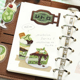 BGM Clear Seal Cafe à la Mode-Embroidery Book (Green)